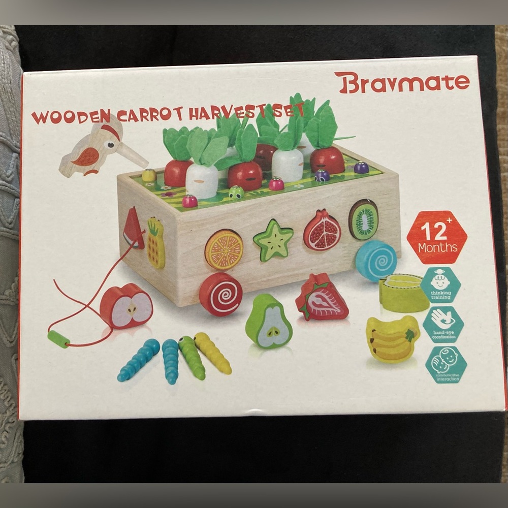 Bravmate Wooden Harvest Montessori set